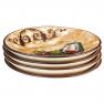 Набор тарелок для супа с объемным декором в виде вензеля, 4 шт. "Тосканский натюрморт" Certified International  - фото