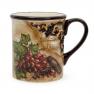 Керамические чайные чашки с рисунком винограда, набор 4 шт. "Тосканский натюрморт" Certified International  - фото
