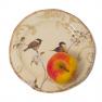 Салатная тарелка из керамики ручной работы с изысканным рисунком "Шопен" Bizzirri  - фото