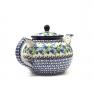 Большой керамический чайник с орнаментом "Вербена" Керамика Артистична  - фото