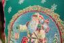 Зеленая наволочка "Дед Мороз" Emilia Arredamento  - фото
