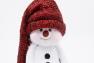 Статуэтка с LED-подсветкой «Снеговик в красной шапке» Villa Grazia  - фото