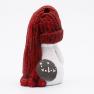 Небольшой керамический подсвечник «Снеговик в красной шапочке» Villa Grazia  - фото