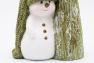Керамический новогодний декор «Снеговик с ёлочкой» Villa Grazia  - фото