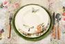 Суповая керамическая тарелка с красочным рисунком "Весна" Bizzirri  - фото