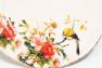 Керамическая обеденная тарелка с изображением птиц и цветов Весна Bizzirri  - фото