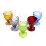 Набор разноцветных бокалов с рельефным рисунком Toscana Maison, 6 шт  - фото