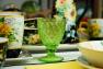 Набор рельефных бокалов для вина зеленого цвета Toscana Maison, 6 шт  - фото