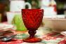 Набор из 6-ти рельефных бокалов красного цвета Toscana Maison  - фото