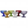 Набор из 6-ти разноцветных бокалов-чаш для шампанского Toscana Maison  - фото