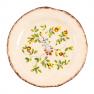 Тарелка десертная ручной работы с цветочным рисунком Melograno Bizzirri  - фото
