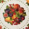 Тарелка обеденная меламиновая с ярким фруктовым орнаментом Le Primizie Brandani  - фото