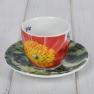 Набор из 2-х фарфоровых кофейных чашек "Тропические цветы" Brandani  - фото