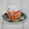 Набор из 2-х кофейных чашек с блюдцами "Тропические цветы" Brandani  - фото