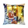 Новогодняя диванная подушка c LED-лампочками "Санта с подарками" Flash Centrotex  - фото