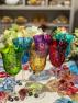 Набор из 6-ти разноцветных бокалов на прозрачной ножке для вина Diva Maison  - фото