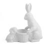 Пасхальный декор для украшения с белыми кроликами H. B. Kollektion  - фото