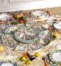 Коллекция фарфоровой и меламиновой посуды с разноцветным орнаментом Medicea Brandani  - фото