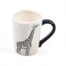 Чашка чайная керамическая с изображением жирафа Masai Maison  - фото