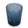 Набор из 6-ти синих стеклянных стаканов со структурной поверхностью Montego Maison  - фото