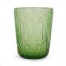 Набор зеленых стаканов из стекла с рельефной поверхностью, 6 шт. Montego Maison  - фото