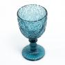 Набор синих бокалов с орнаментом для вина Corinto Maison, 6 шт  - фото