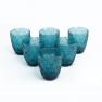 Набор из 6-ти стаканов синего цвета для воды и сока Corinto Maison  - фото