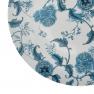 Круглое сервировочное блюдо с растительным орнаментом в голубых тонах "Лазурный дракон" Maison  - фото