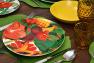 Фарфоровый сервиз на 6 персон с экзотическими цветами Maracuja Maison  - фото