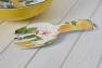 Меламиновый салатник с приборами для салата и рисунком лимонной ветки Jaffa Maison  - фото