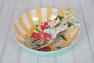 Меламиновый салатник с приборами для салата и рисунком вишен April Maison  - фото