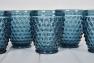 Набор стаканов для воды голубых Ibiza Maison 6 шт.  - фото