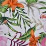 Скатерть хлопковая c рисунком тропических цветов Blooming Maison  - фото
