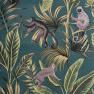 Скатерть с тефлоновой пропиткой на большой стол с тропическим рисунком "Мадагаскар" VdE  - фото