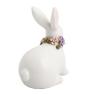 Керамический декор "Белый кролик с цветами"H. B. Kollektion  - фото