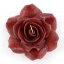 Свеча ароматическая в форме розы пурпурного цвета EDG  - фото
