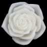 Большая свеча в виде белой розы EDG  - фото