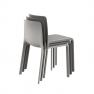 Минималистичный серый стул с подушкой для улицы Kes Vondom  - фото