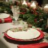 Блюдо красное с волнистым краем "Рождественская гирлянда" Bordallo  - фото