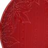 Красная десертная тарелка в форме елочной игрушки "Новогоднее чудо" Bordallo  - фото