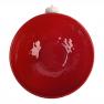 Красный керамический салатник в форме елочной игрушки "Новогоднее чудо" Bordallo  - фото
