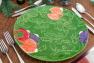 Керамическая подставная/сервировочная тарелка "Новогоднее чудо" зеленого цвета Bordallo  - фото