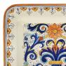 Декоративная керамическая тарелка с цветочным орнаментом L´Antica Deruta  - фото