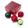 Набор разноцветных ёлочных шаров для новогоднего оформления EDG  - фото