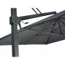 Зонт для дачи и сада серо-черный Icon premium Platinum  - фото