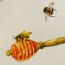 Полотенце из хлопка с изображением пчел и меда Candy Farm CentrotexCentrotex  - фото