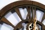 Настенные круглые часы бронзового цвета в стиле лофт Obwalden Skeleton Clocks  - фото