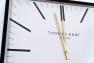 Большие квадратные настенные часы с белым циферблатом в современном стиле Smithfield Thomas Kent  - фото