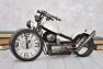 Декоративные настольные часы в виде мотоцикла в стиле стимпанк Bobber Loft Clocks & Co  - фото