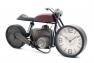 Современные настольные часы в виде мотоцикла в стиле стимпанк Red Bike Loft Clocks & Co  - фото